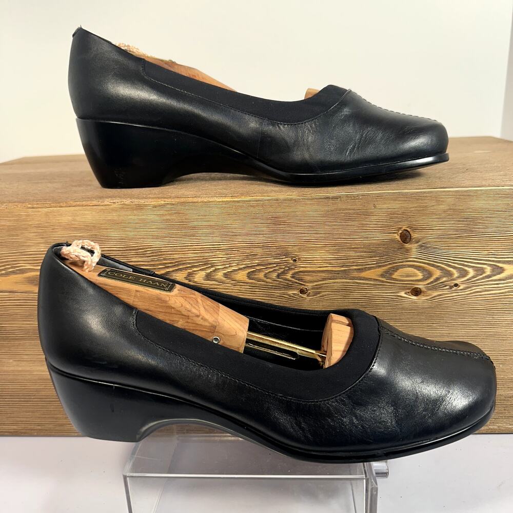 Easy Spirit Leather Comfort Shoe Wedges Womens SZ 8.5 Classy Career Travel‎ Twee